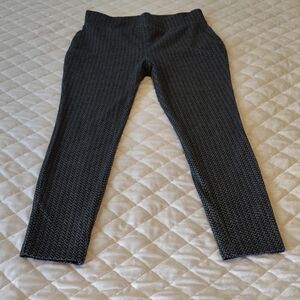 LOFT Black Patterned Leggings